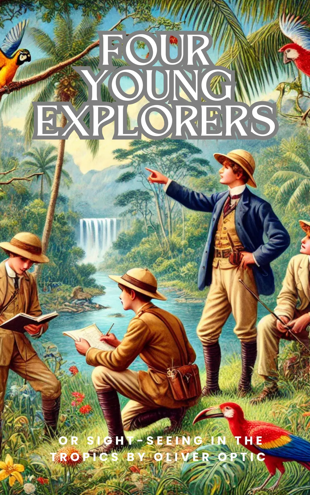 Four Young Explorers_ Or, Sight-Seeing in the Tropics by Oliver Optic